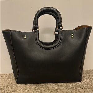 Coach Rae Tote Black Leather Bag